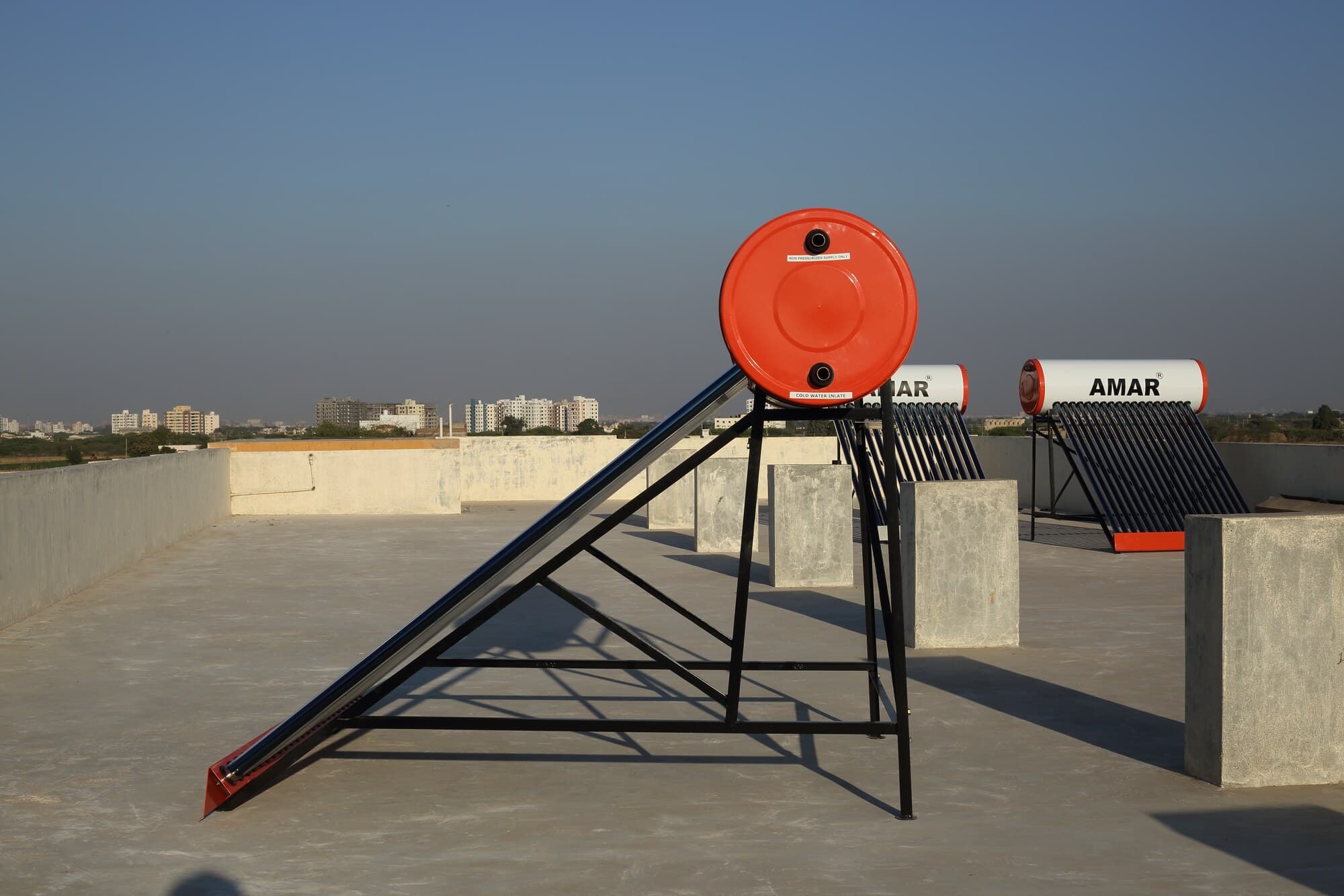 AMAR Solar Water Heater — Front View